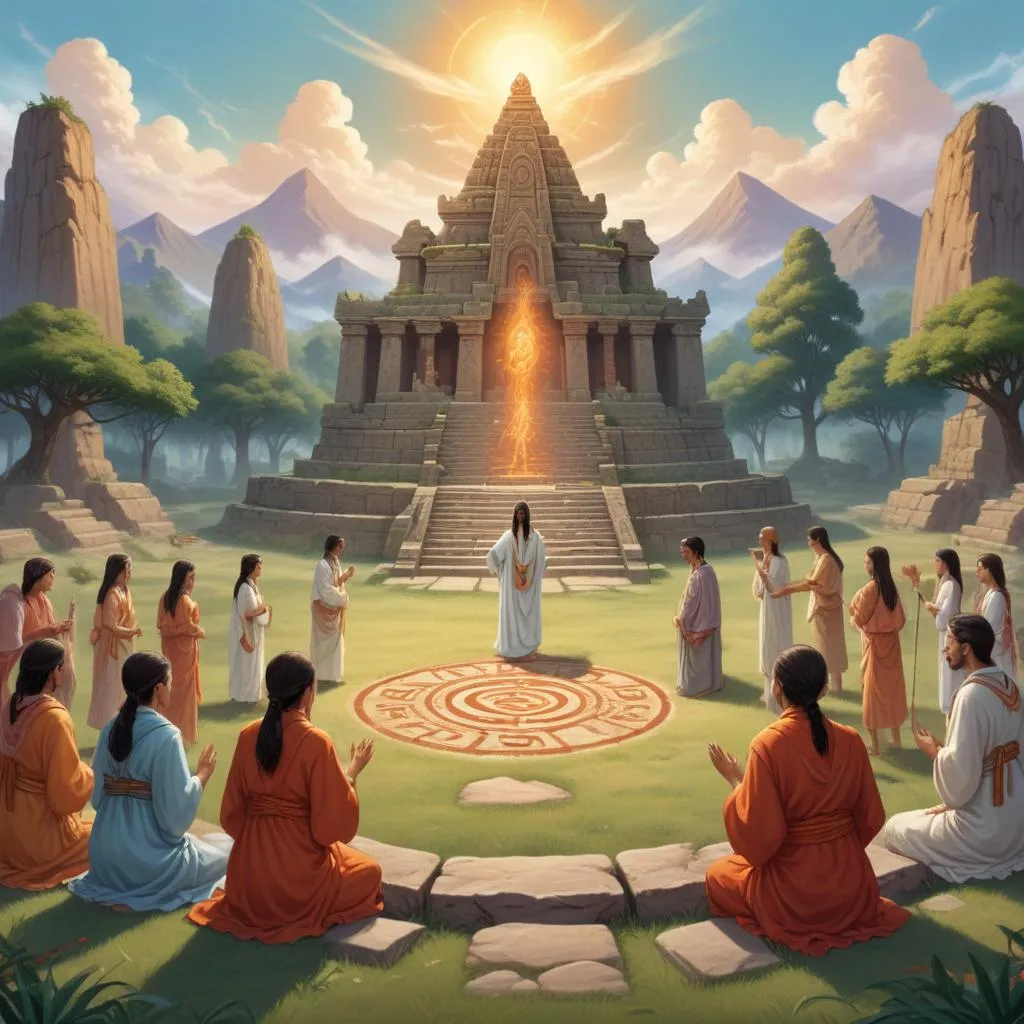 Ancient ceremonial ground with spiritual significance